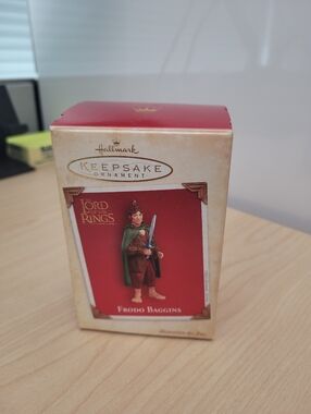 New Vintage 2004 Hallmark Lord Of The Rings Hobbit Frodo Baggins Ornament